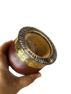 Imperial de calabaza con guarda cincelada en bronce y virola de acero cincelada en internet