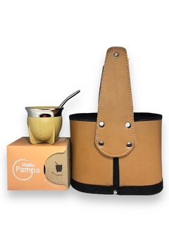 Set Canasta Matera Agarre Firme con Mate Pampa y Bombilla - Matucha