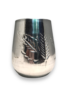 Mate de algarrobo exterior de aluminio cincelado cincelado artesanal - tienda online