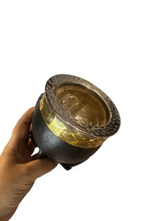 Imperial de calabaza con guarda cincelada en bronce y virola de acero cincelada - Matucha