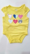 BODY AMARILLO MARCA CARTERS TALLE 3 MESES