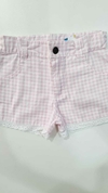 SHORT A CUADROS MARCA PETIT LEBON TALLE 8