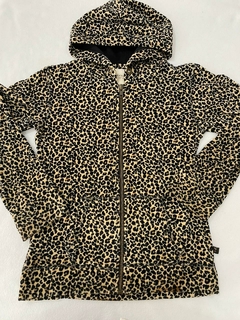 CAMPERA DE PLUSH ANIMAL PRINT MARCA WANAMA TALLE 10 AÑOS