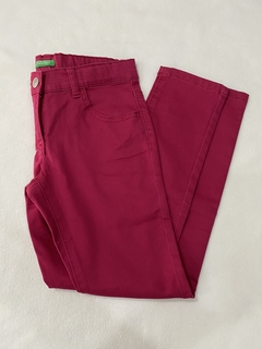 PANTALON BORDO MARCA BENETTON TALLE 8