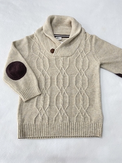 SWEATER BEIGE MARCA H&M TALLE 12-18 MESES