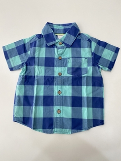 CAMISA A CUADROS MARCA CARTERS TALLE 12 MESES