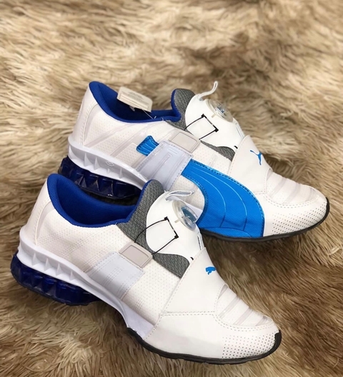 Puma disc azul e branco hotsell