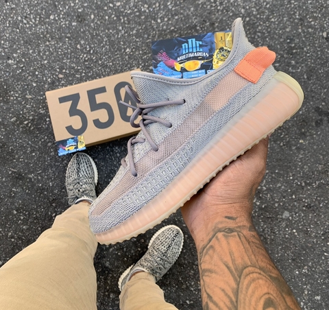Yeezy boost 350 cheap cinza e laranja