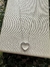 Corrente Veneziana 45cm Pingente Coração em Prata 925 