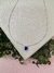 Corrente Veneziana 40cm Pingente coração Azul em Prata 925