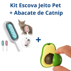 Kit Escova Jeito Pet + Abacate de Catnip