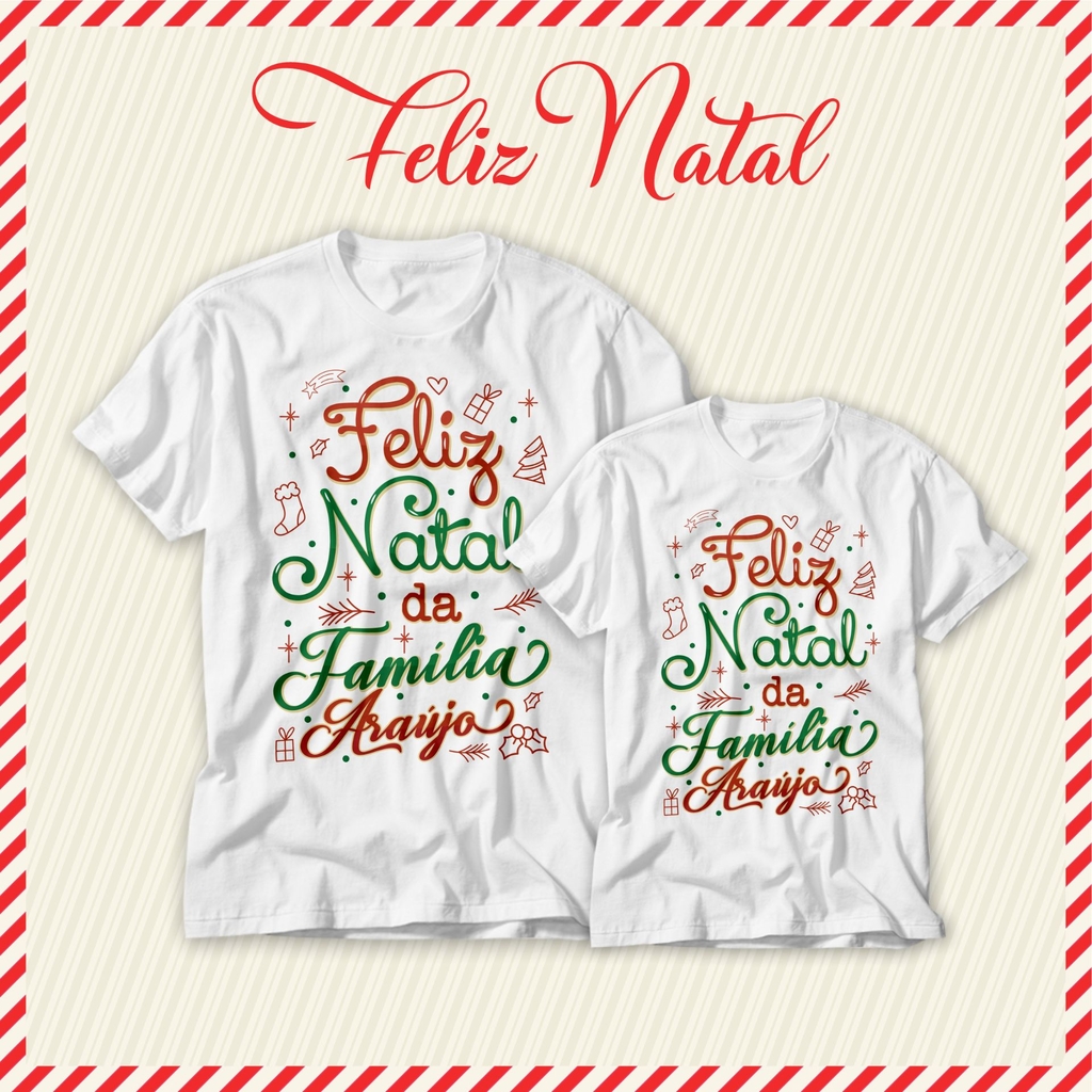 CAMISETAS NATAL EM FAMÍLIA - Comprar em N COISAS