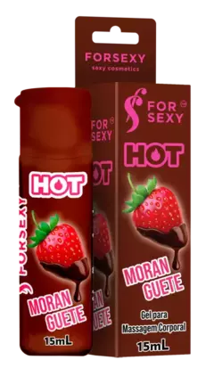 Gel Hot Comestível Saboroso 15ml For Sexy - Chaves do Amor Moda Intima & Sex Shop