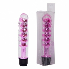 Vibrador Multivelocidade com Capa Lisa Transparente - Cores Diversas - Cod.PE011B - comprar online