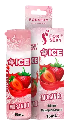 Gel Ice Comestível Saboroso 15ml For Sexy - loja online