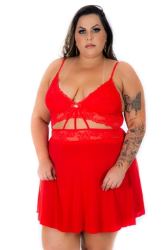 Camisola Joyce Plus Size - Cod.2131 - Chaves do Amor Moda Intima & Sex Shop