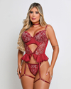 Corselet com Abertura Frente Tom Secreto Vinho