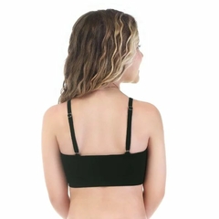 Top Teen Sem Costura Preto - comprar online