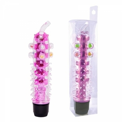 Vibrador Multivelocidade com Capa Texturizada e Pérolas Massageadoras - Cores Diversas - Cod.PE011E - comprar online