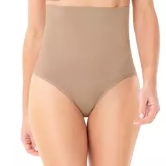 Calcinha Tanga Modeladora Alta sem Costura Bege - Cod.ZR0801-002-C122 na internet