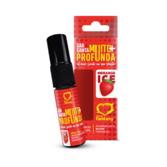 Garganta Muito+ Profunda Spray Dessensibilizante Beijável Morango Ice 15ml