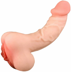 Masturbador formato de bumbum masculino, possui vagina penetráveis e pênis realístico, com veias e glande - Cod.MA042P - Chaves do Amor Moda Intima & Sex Shop