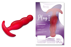 Plug Start Formato em T - Plug Anal Estarte Colorido - Cod.2339 - Chaves do Amor Moda Intima & Sex Shop