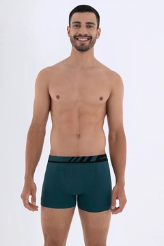 Cueca Boxer Adulto Microfibra Cós Com Chanfro Sem Costura - LUPO - Cores Diversas - comprar online