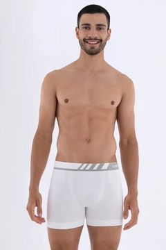 Imagem do Cueca Boxer Adulto Microfibra Cós Com Chanfro Sem Costura - LUPO - Cores Diversas