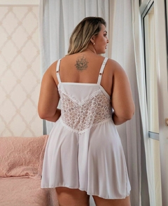 Camisola Perla Plus Size - Cod.2021 - Chaves do Amor Moda Intima & Sex Shop