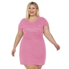 Camisola Polka Dots Plus Size Rosa