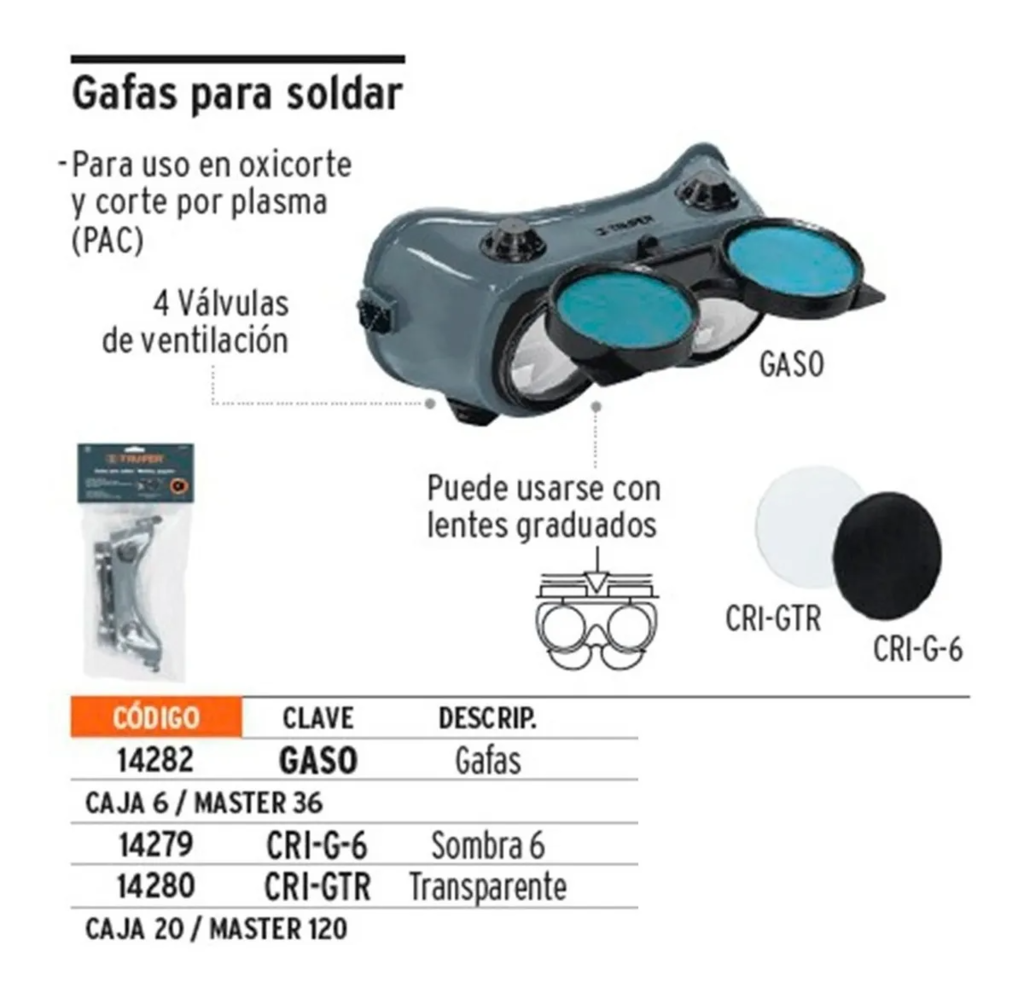 Antiparra Para Soldar Levadiza Truper 14282