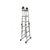 Escalera Plegable Articulada Aluminio 4x3 12 Esc 3.7 Mt Dogo en internet