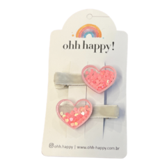 Hair Clip Duplo Love Heart - comprar online