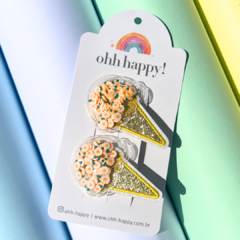 Hair Clip Duplo Spring Ice Cream - loja online