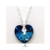 Collar Cadena + Dije Cristal Swarovski Corazon 14 DROP FLOR Plata925 - tienda online