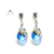 Aros Pasantes Cristales Swarovski Gota 16 Mm Plata 925 - Izzap Joyas