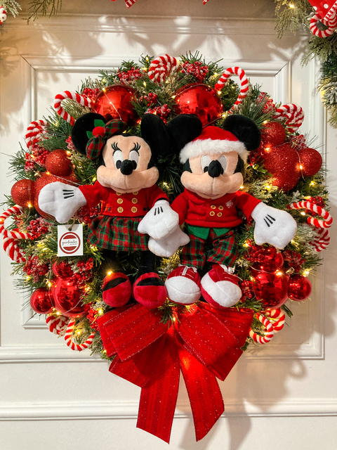Guirlanda de Natal Disney Mickey e Minnie - 55cm