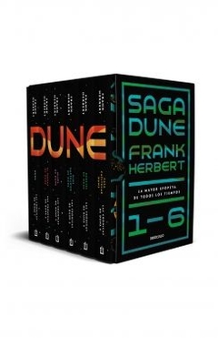 Saga Dune 1-6. La mayor epopeya de todos los tiempos (edición estuche con: Dune | El mesías de Dune | Hijos de Dune | Dios emperador FRANK HERBERT