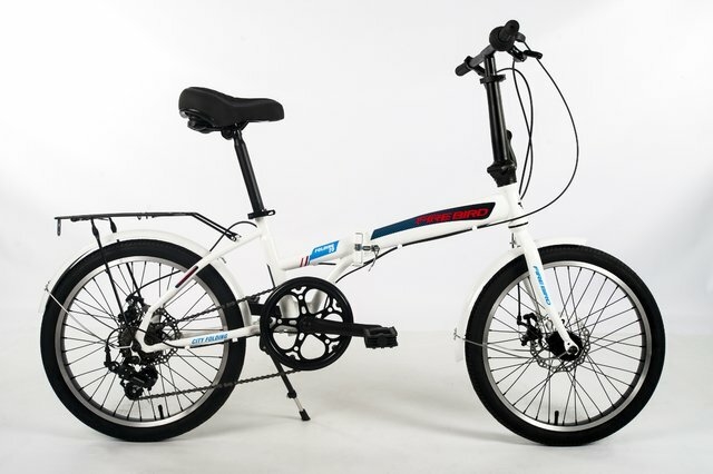 Bicicleta Plegable cuadro aluminio rod 20 y cambios Shimano - Negra