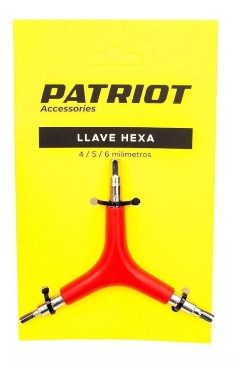 Herramienta Bicicleta Llaves Allen Patriot 4/5/6mm