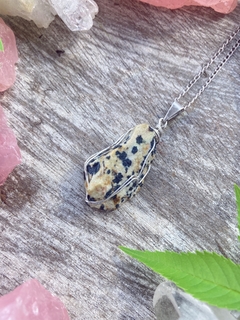 Colar Jaspe Dalmata - comprar online