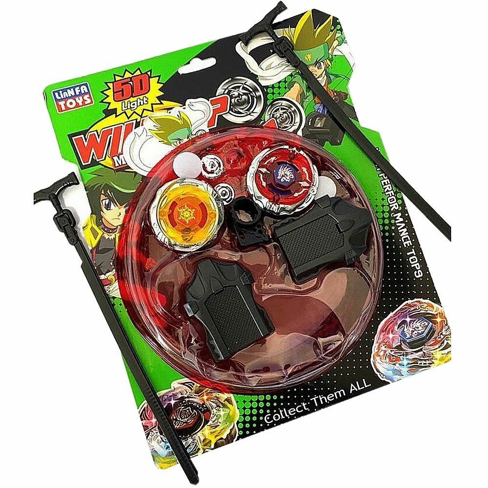 KIT BEYBLADE TORNADO COM LUZ LANÇADOR E ARENA LIANFA TOYS