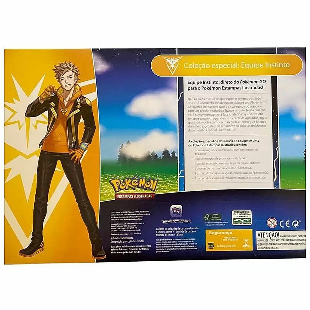 Box Carta Pokemon Equipe Valor Broche 38 Cartas Copag – Papelaria