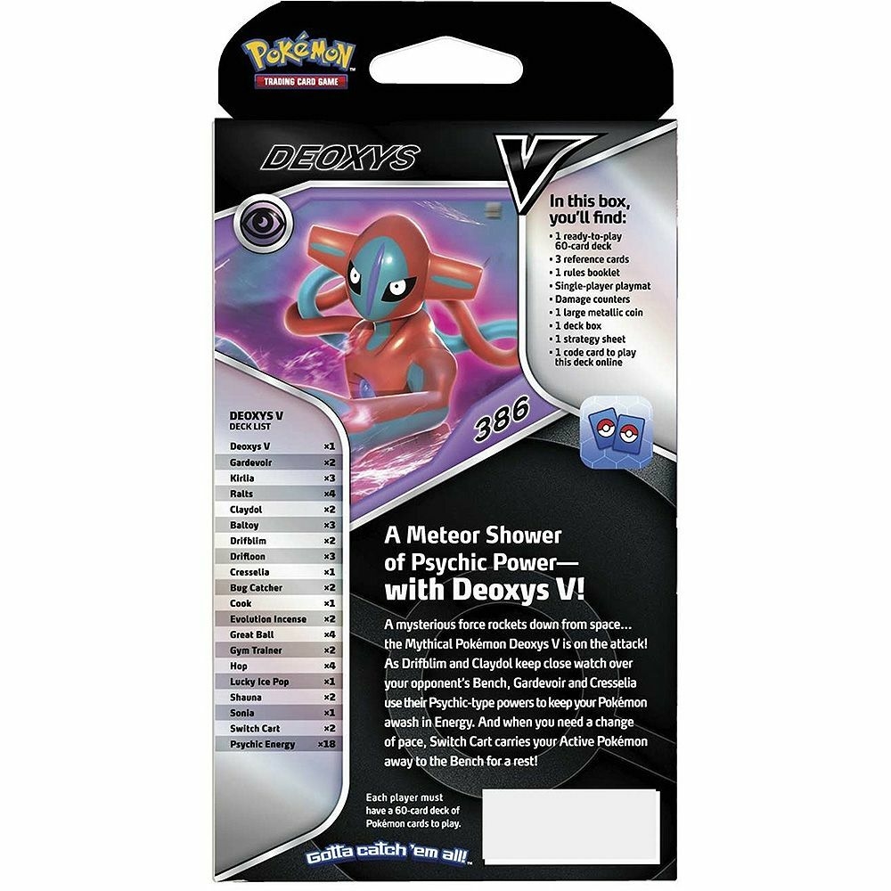 Starter Deck Baralho Cartas Pokémon Deoxys V COPAG