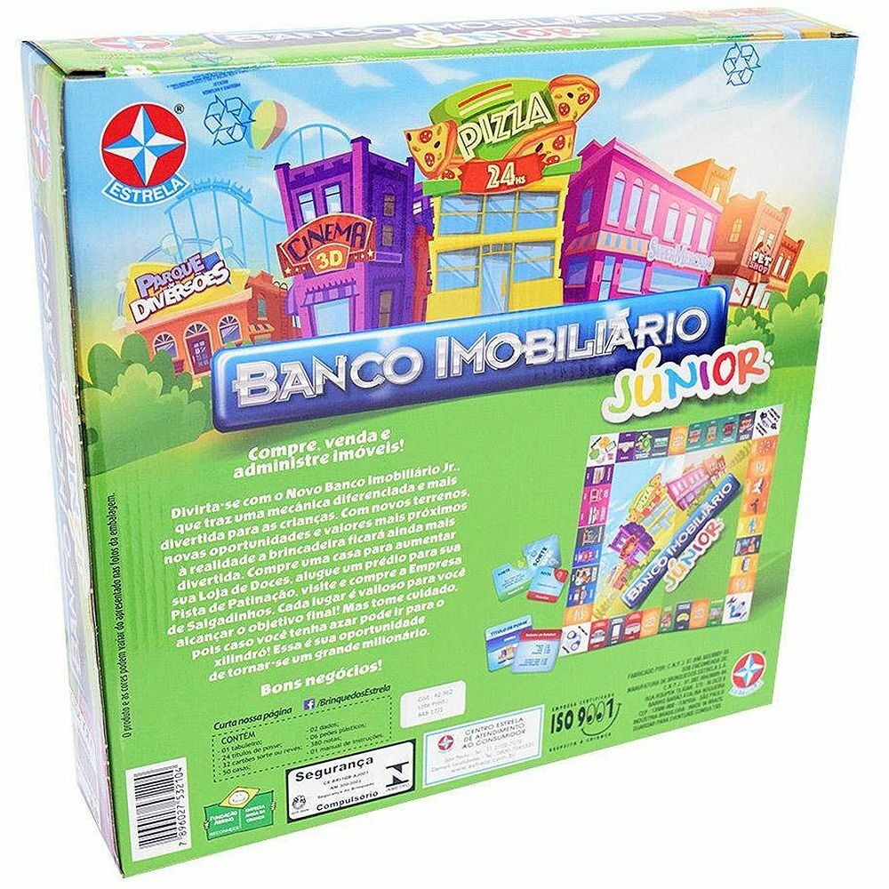 Jogo Banco Imobiliário Júnior da Estrela Patrulha Presentes