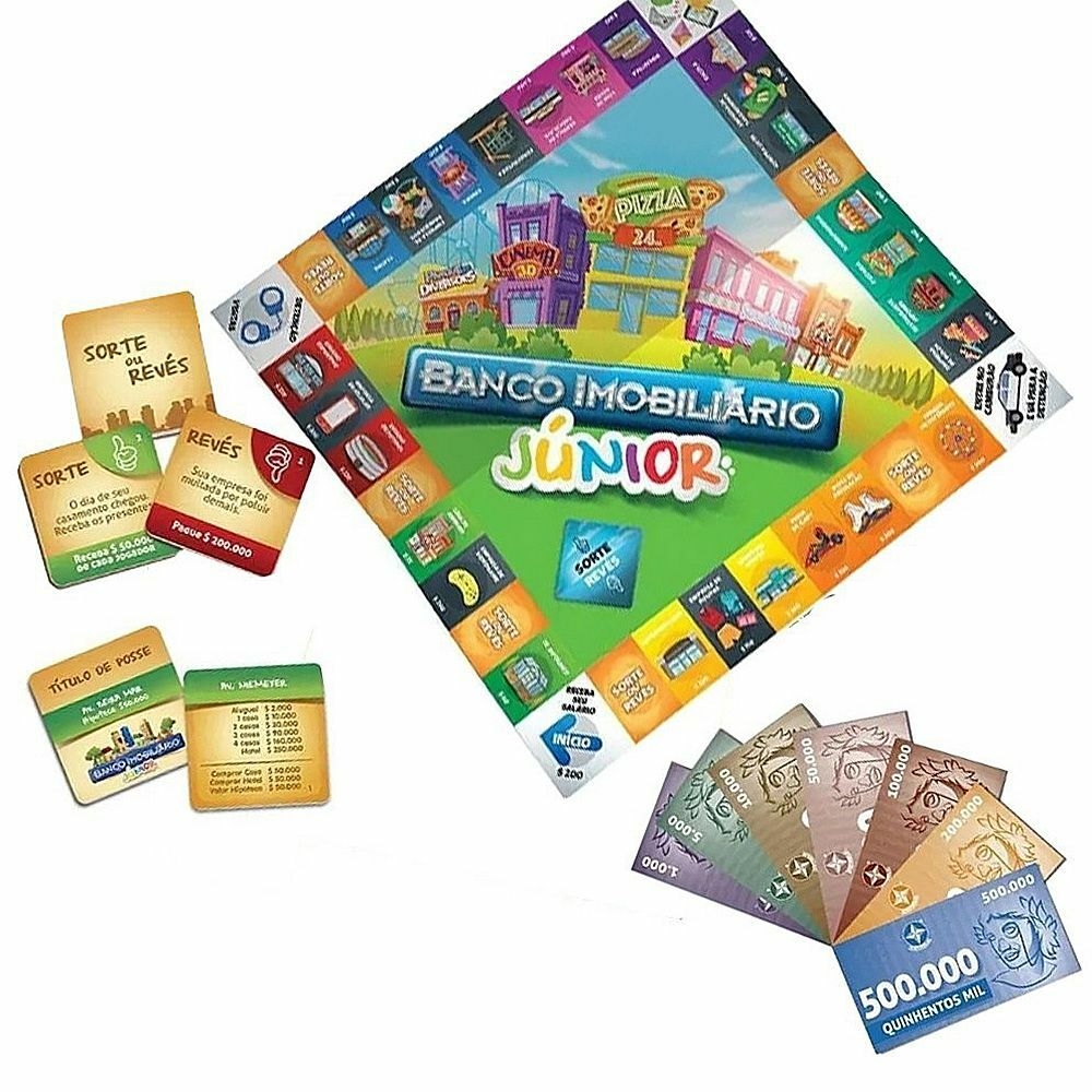 Banco Imobiliário Original Vários Países Jogo De Tabuleiro