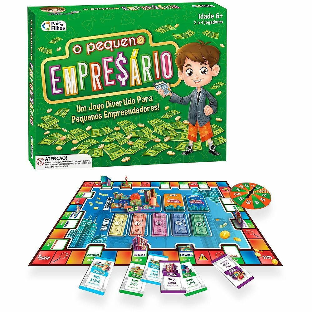 Brinquedo Infantil Jogo Meu Primeiro Tabuleiro Pais e Filhos