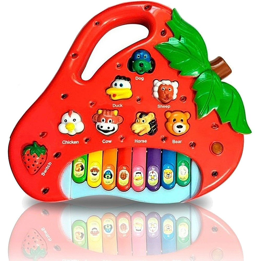 Teclado Piano Musical Infantil Baby Fazendinha Iaiao C/ Luz