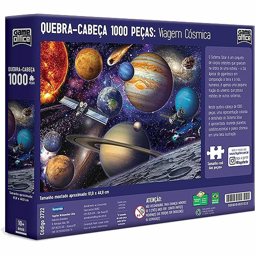 Quebra Cabeça Período Jurássico Puzzle 1000pçs - Game Office